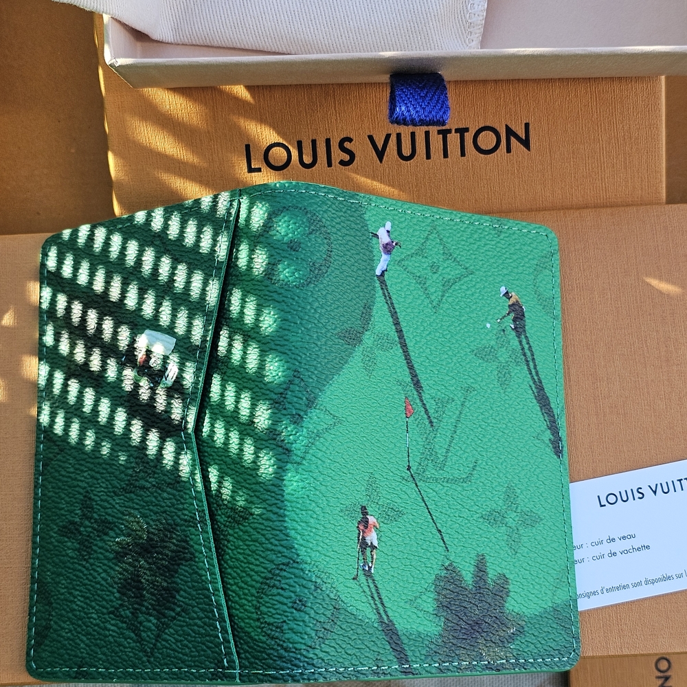 Louis Vuitton Green Golf Scene Wallet